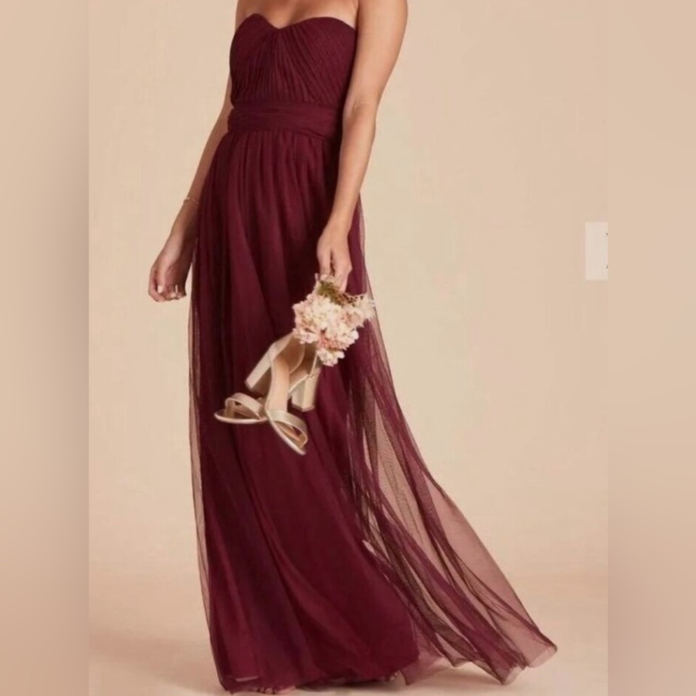 NWOT Birdy Grey Christina Cabernet Convertible Formal Bridesmaid Dress Size L